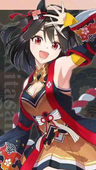 ai character: Kitasan Black background