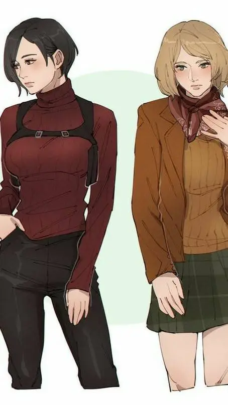 ai character: ada and Ashley background