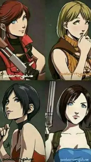 ai character: residentevil girls background