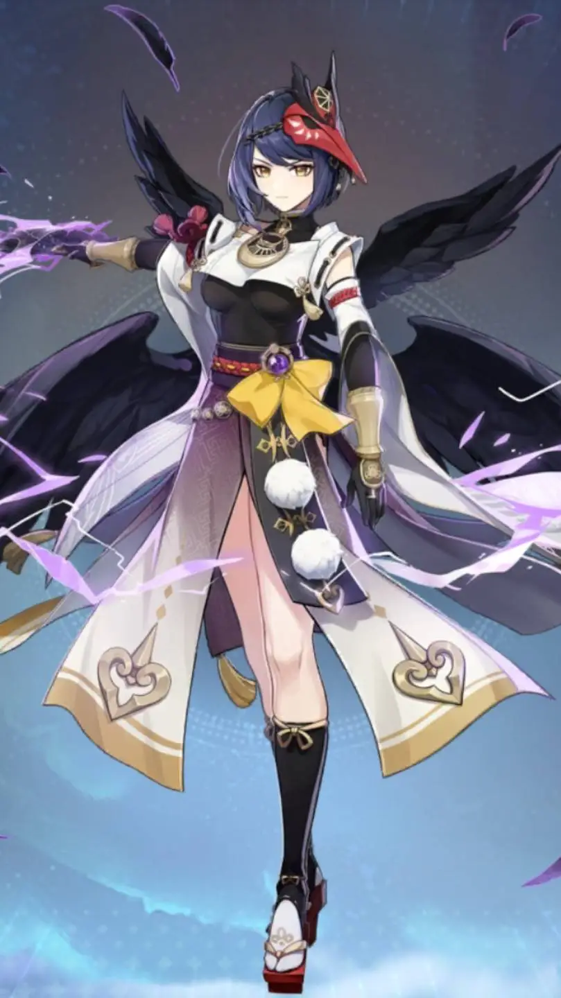 ai character: Kujou Sara  background