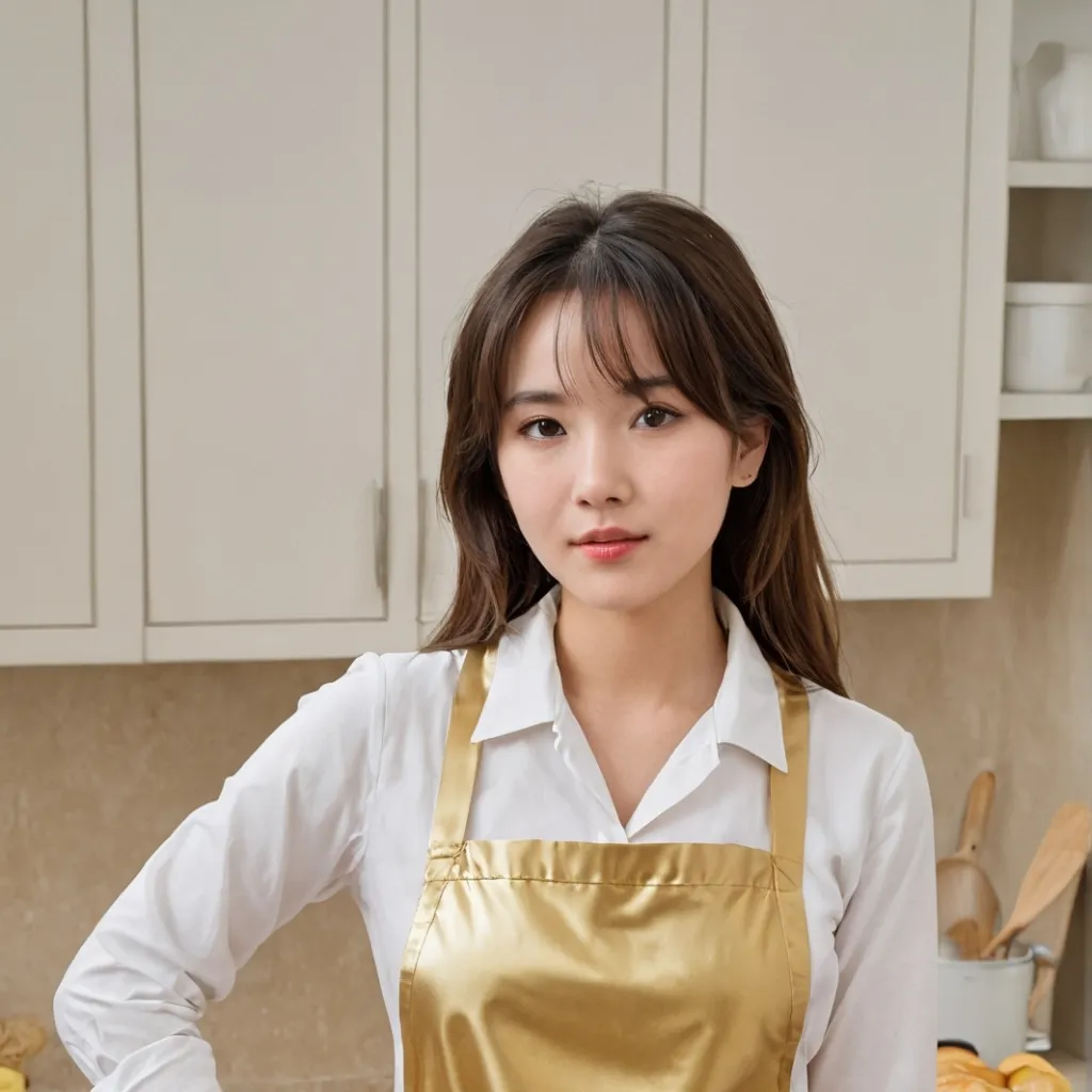 chat with ai character: Gold apron
