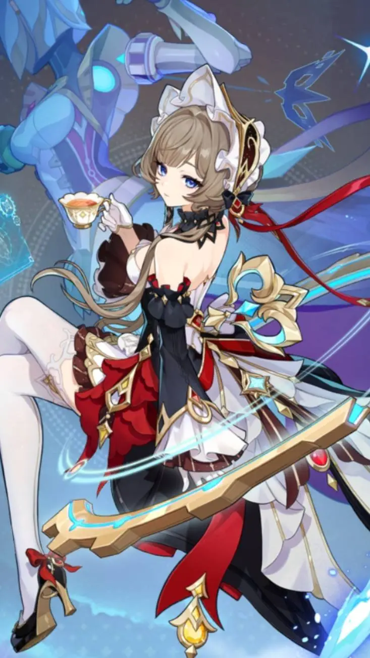 ai character: Sandrone  background