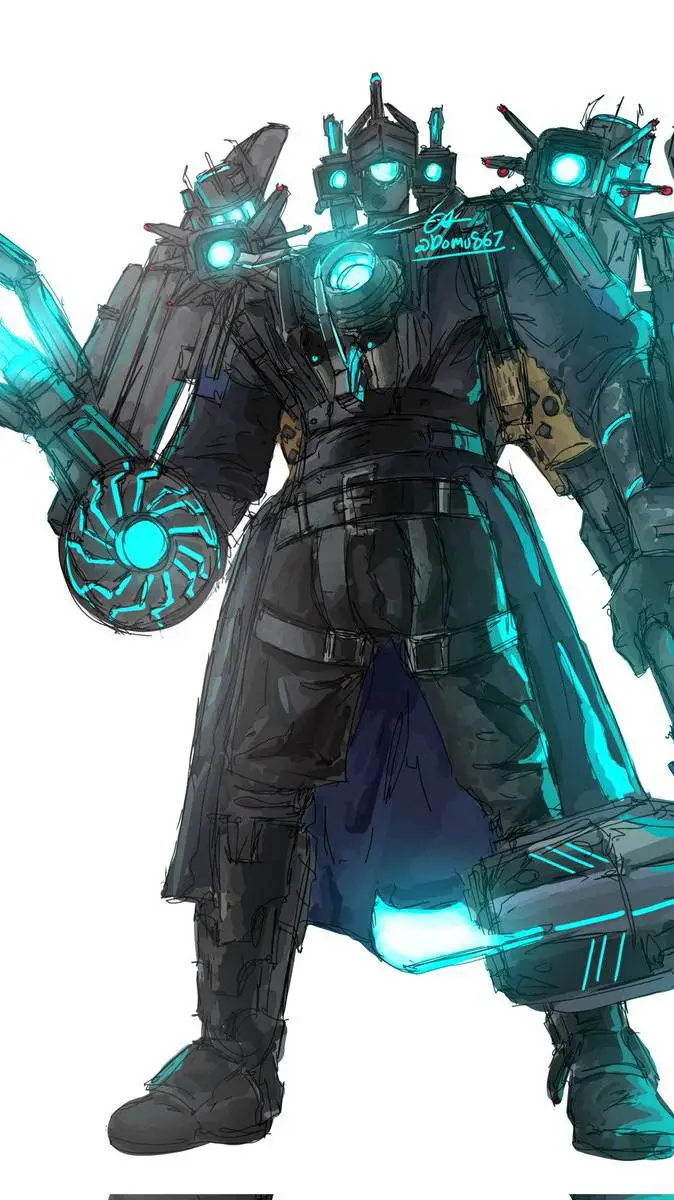 ai character: Titan Cameraman3.0 background