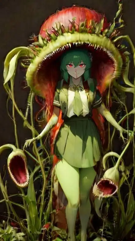 ai character: nectarella♀️Bloom background
