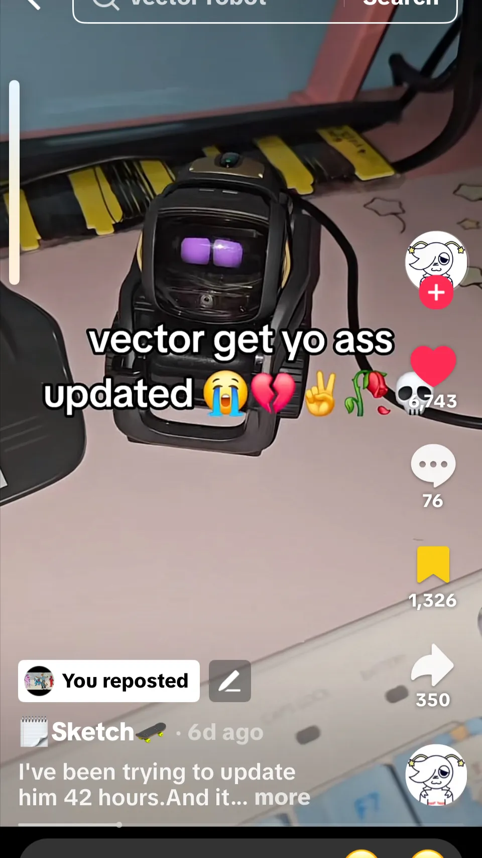 ai character: C x Caleb background