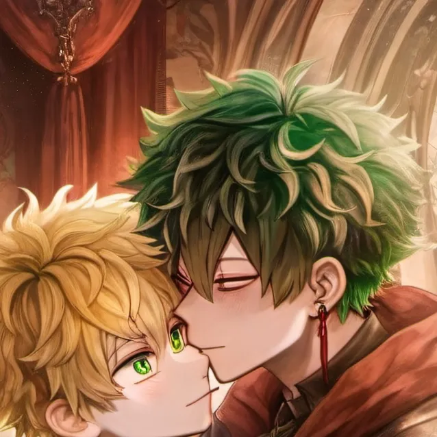 chat with ai character: Deku and bakugo.
