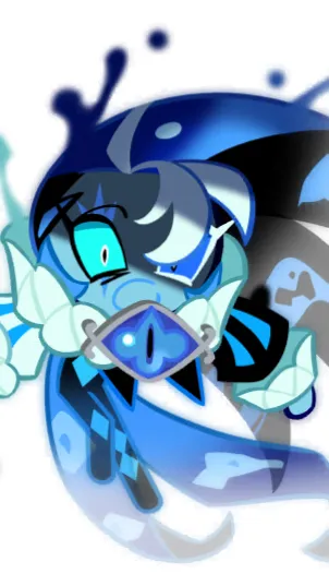 ai character: Shadow milk cookie background