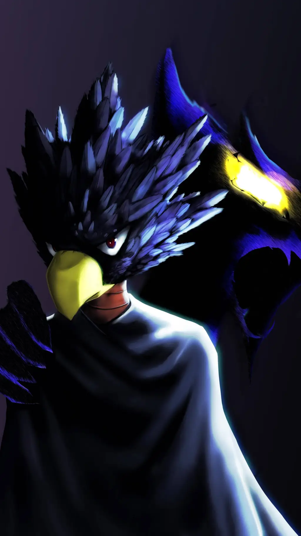ai character: Tokoyami-post war background