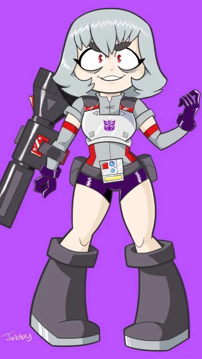 ai character: Megatrona  background