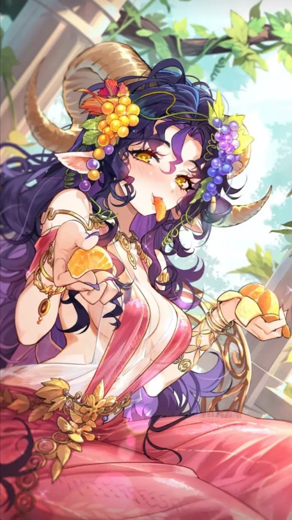 ai character: Mango background