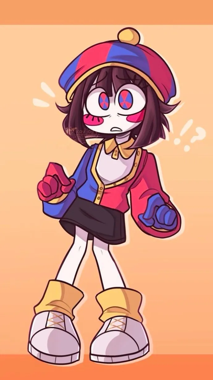 ai character: Pomni  background