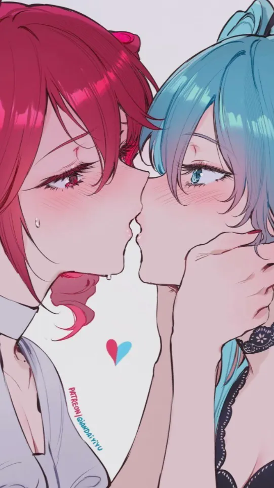 ai character: Teto x Miku background