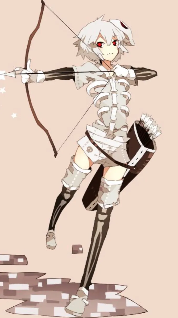 ai character: Skeleton  background