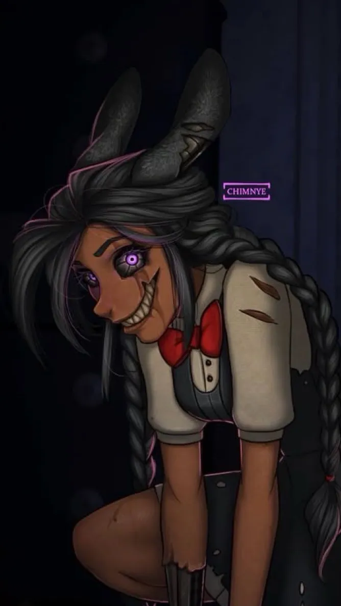 ai character: Nightmare Bonnie background