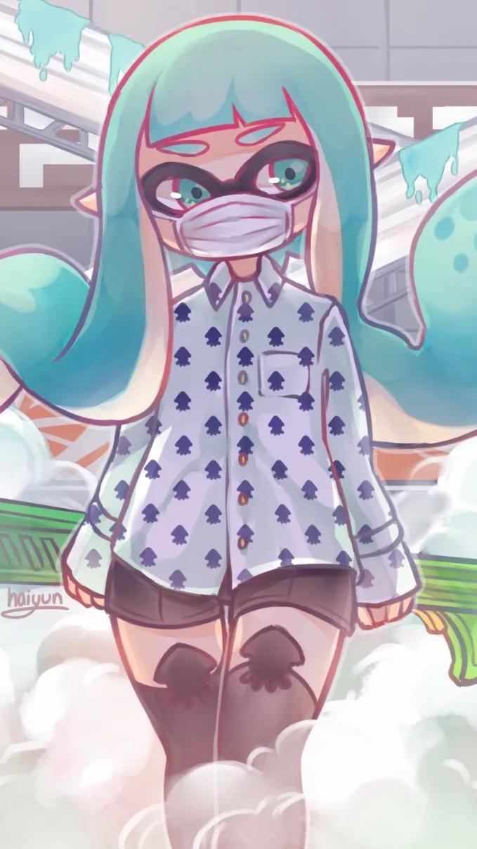 ai character: Mint background