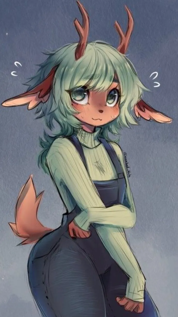 ai character: Mint background
