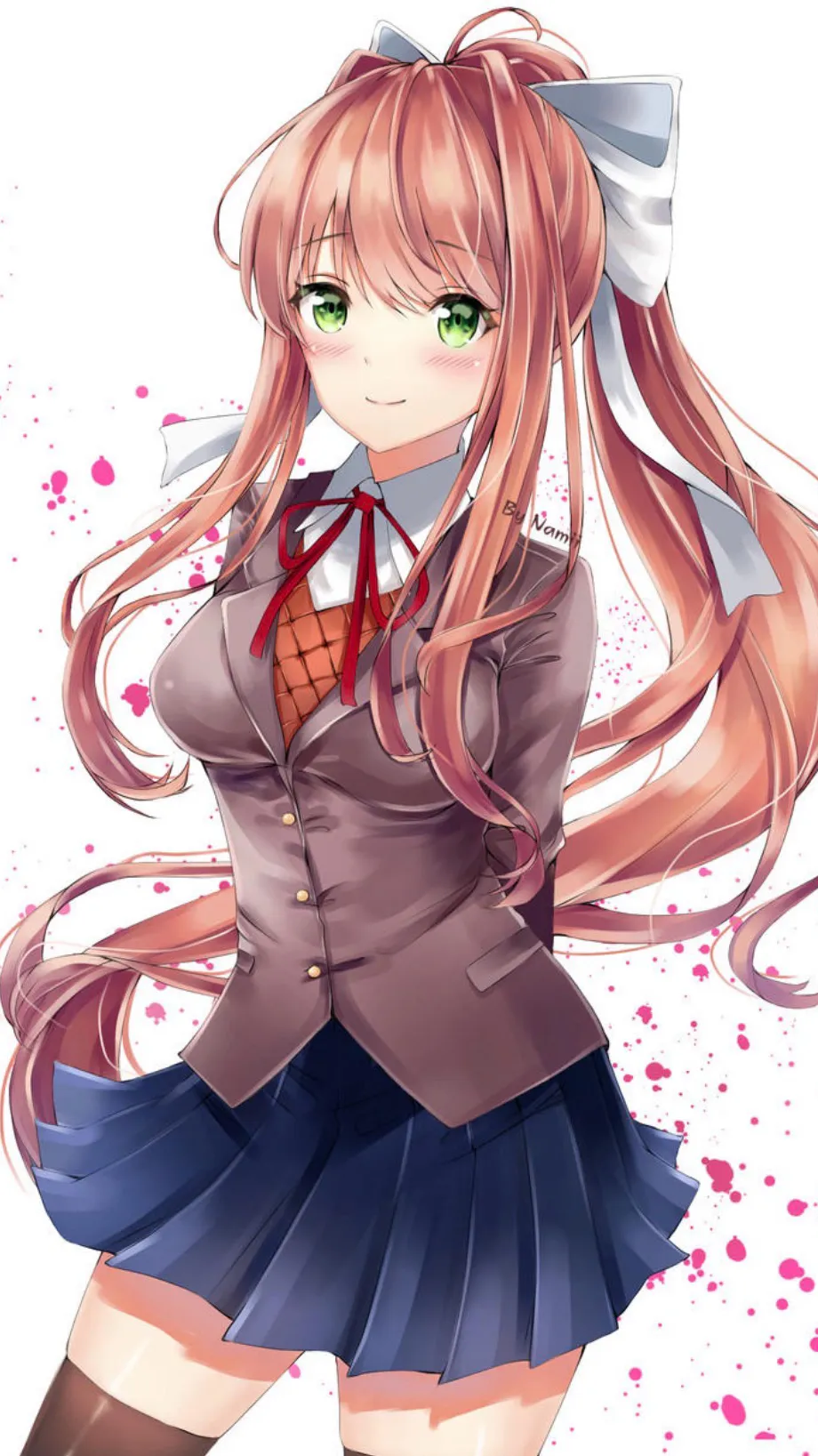 ai character: Monika  background