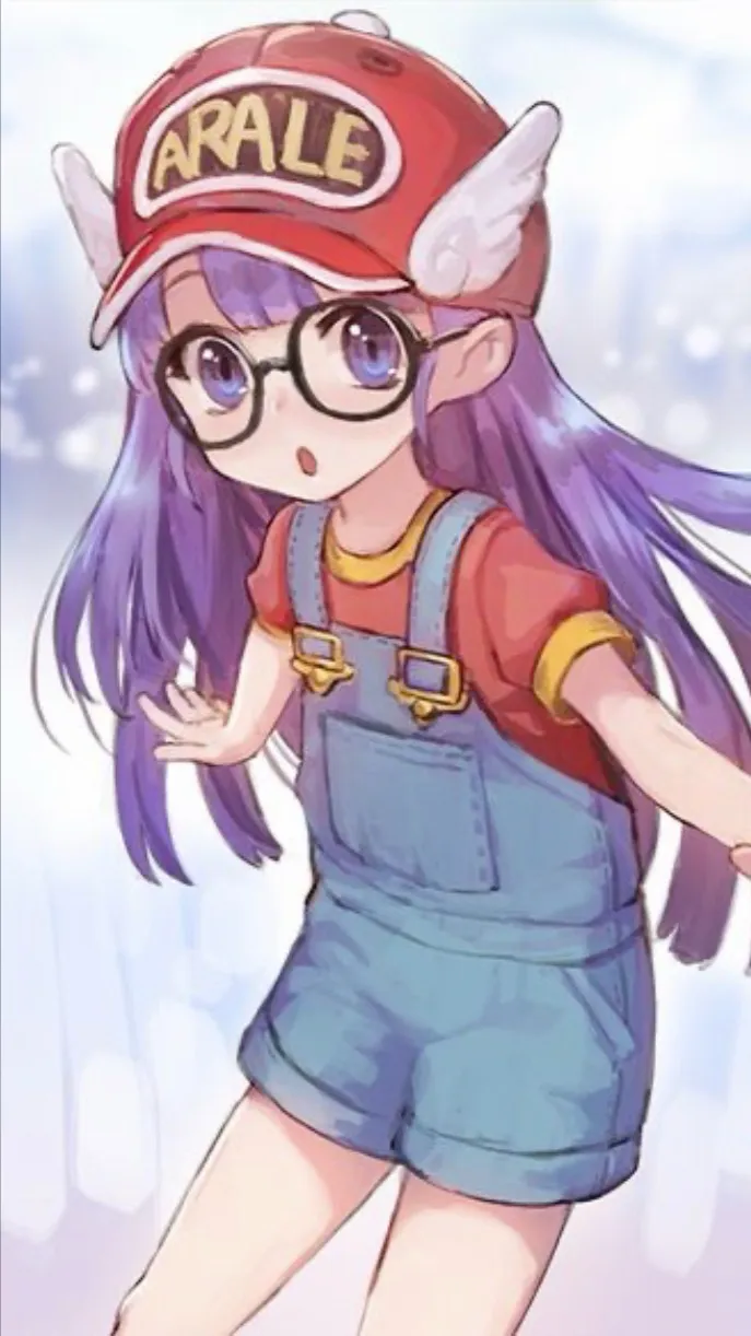 ai character: Arale  background
