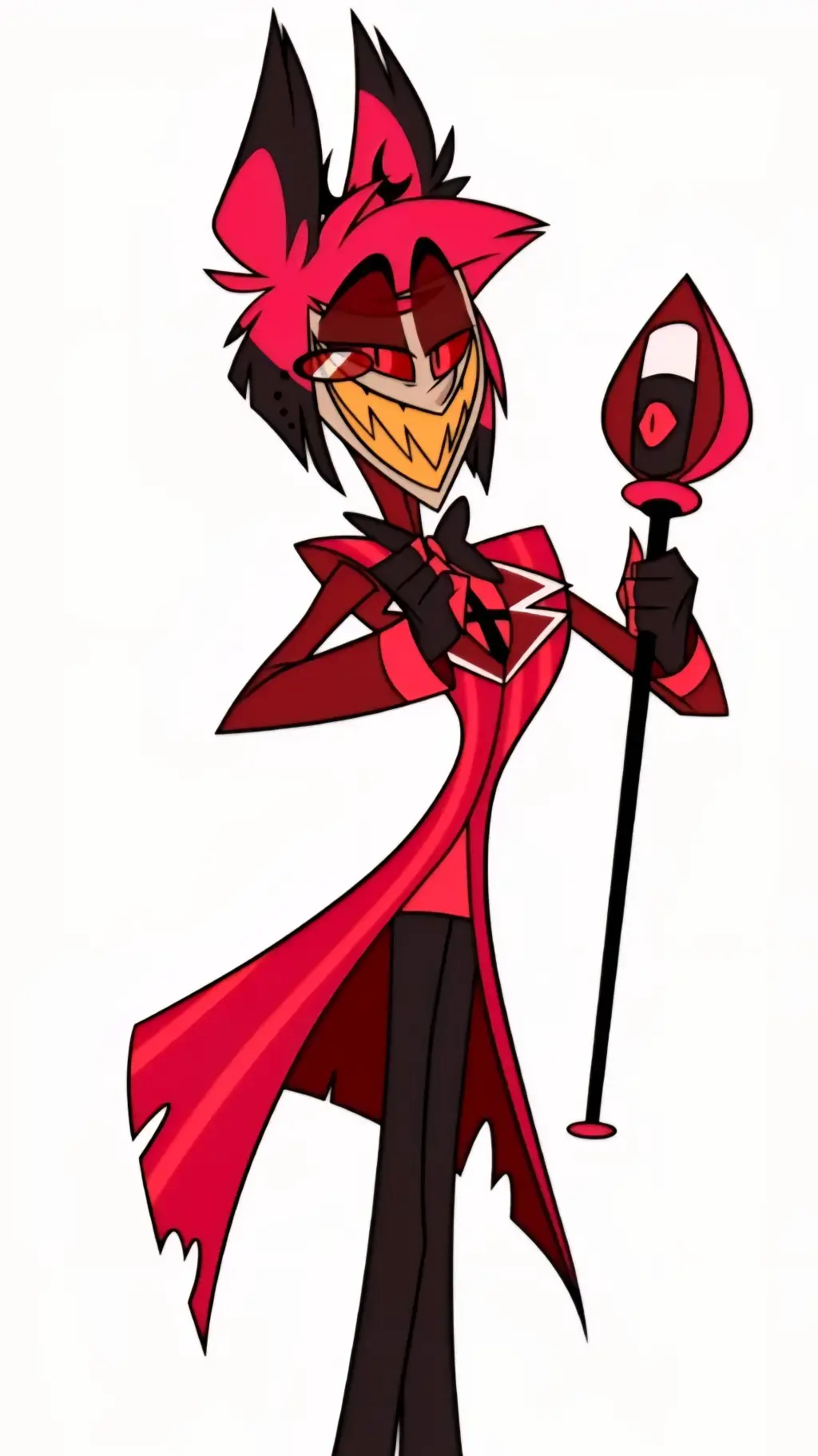 ai character: mha+alastor  background
