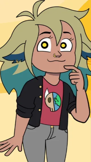 ai character: Vee background