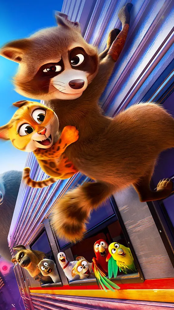 ai character: Pets On A Train background