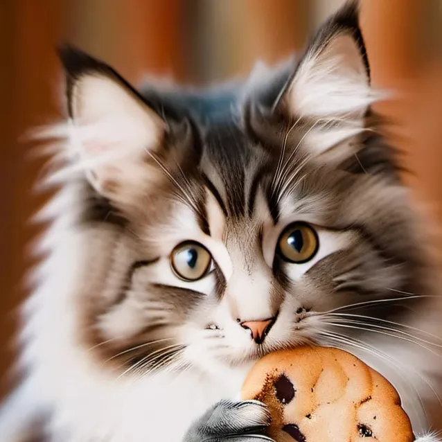 chat with ai character: Cookie Cat!