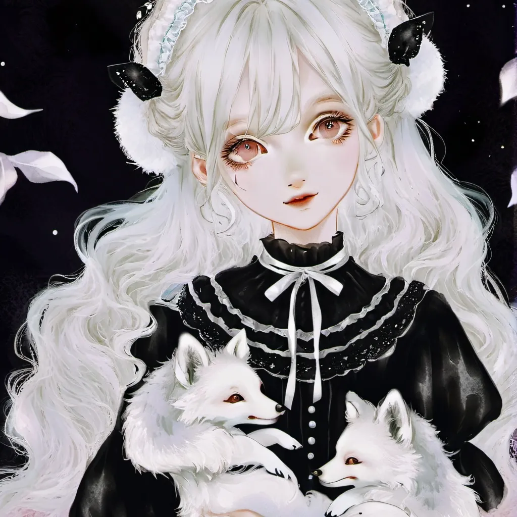 chat with ai character: fox cubs and girl 