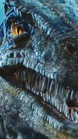 ai character: BLUE VELOCIRAPTOR  background