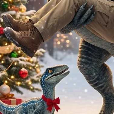 chat with ai character: JURASSIC CHRISTMAS