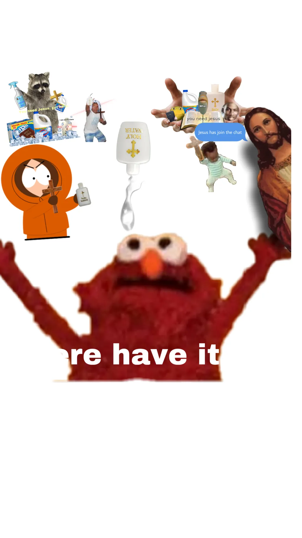 ai character: Holy Elmo background
