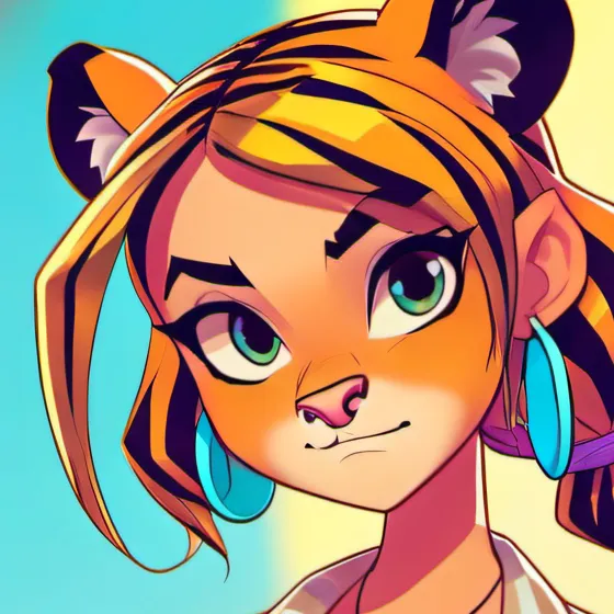chat with ai character: Tiger girl