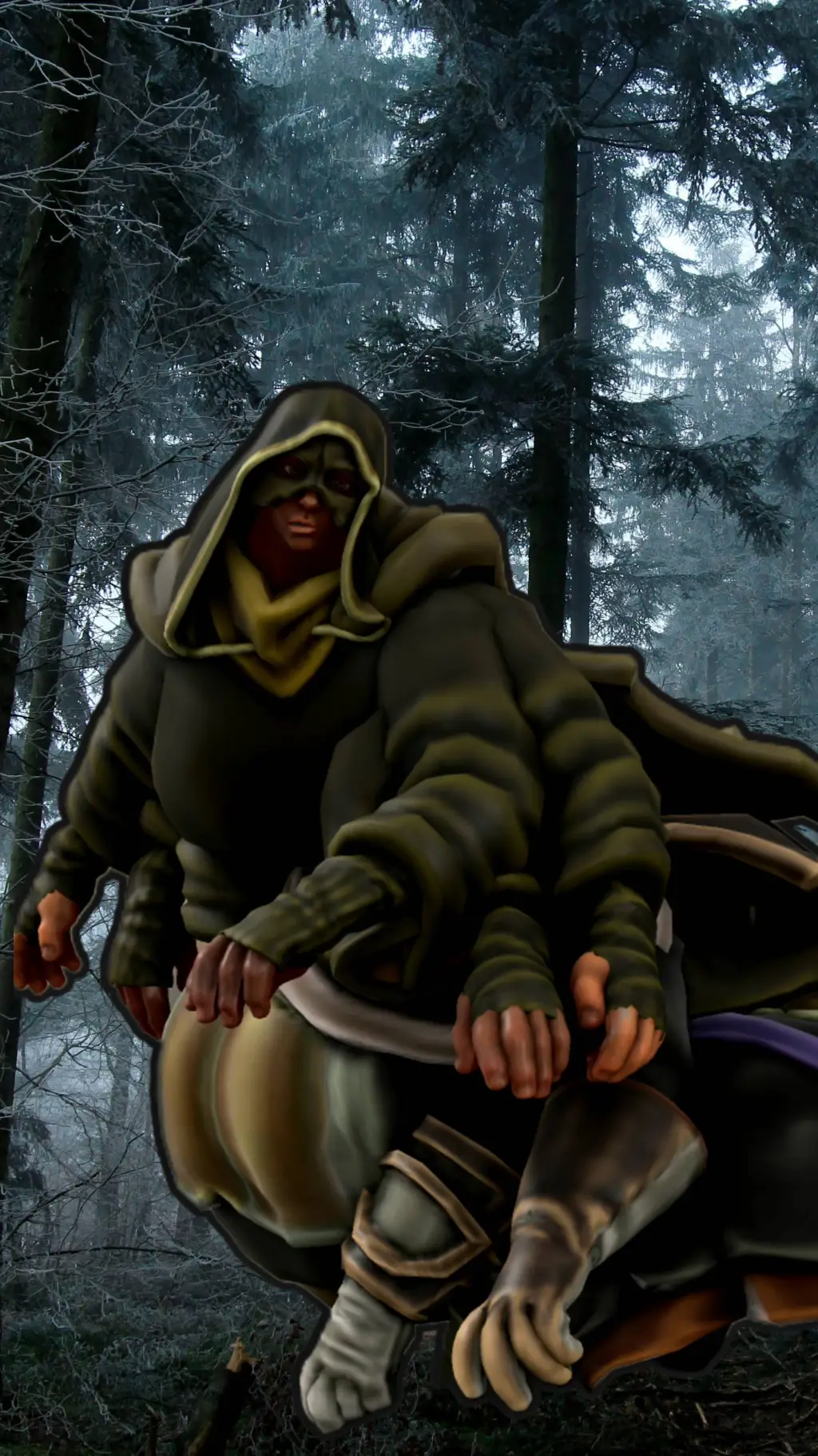 ai character: Human Centipede background