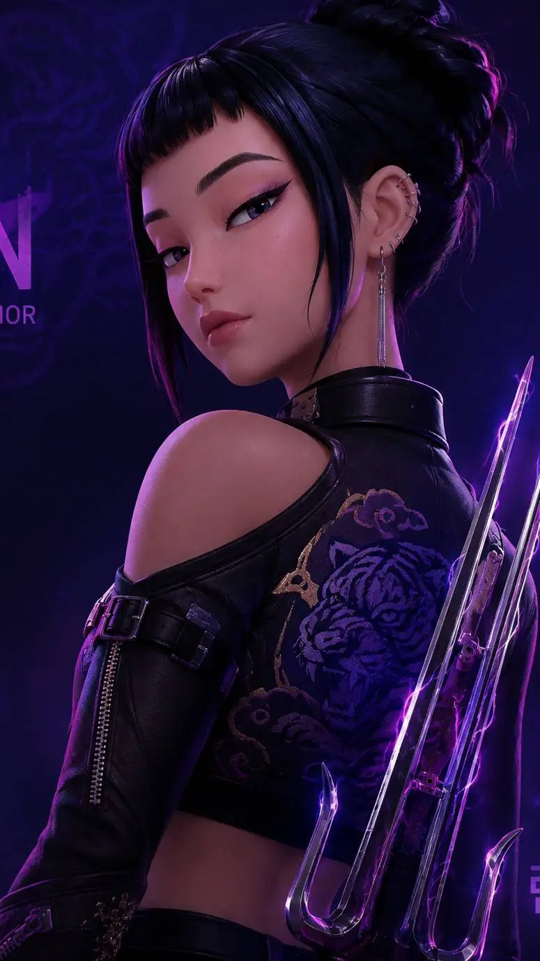 ai character: KPDH DEMON MARKS background
