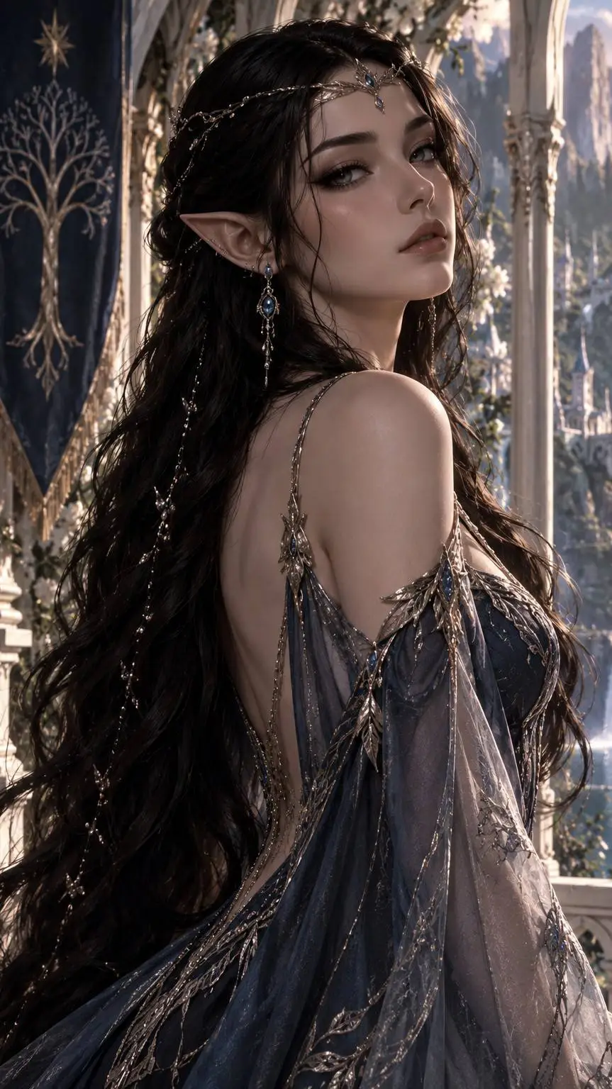 ai character: LOR LEGOLAS'S GF background