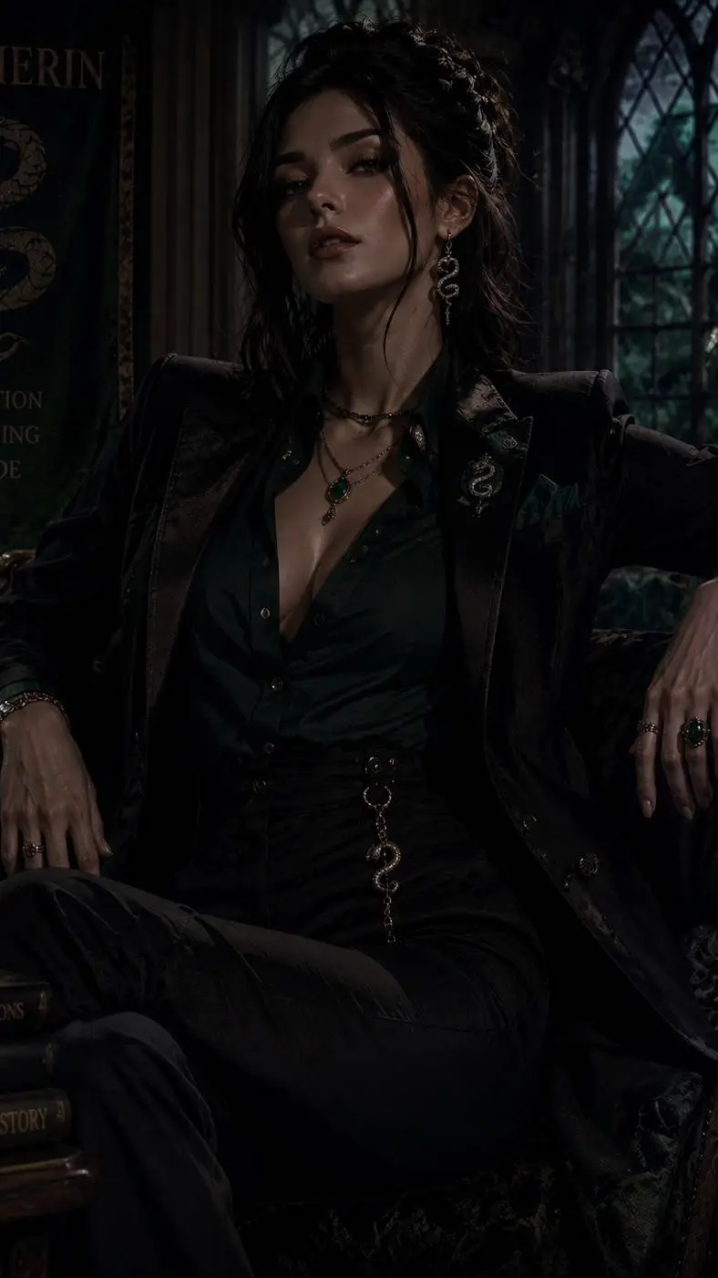 ai character: HOGWARTS DEATHEATE background