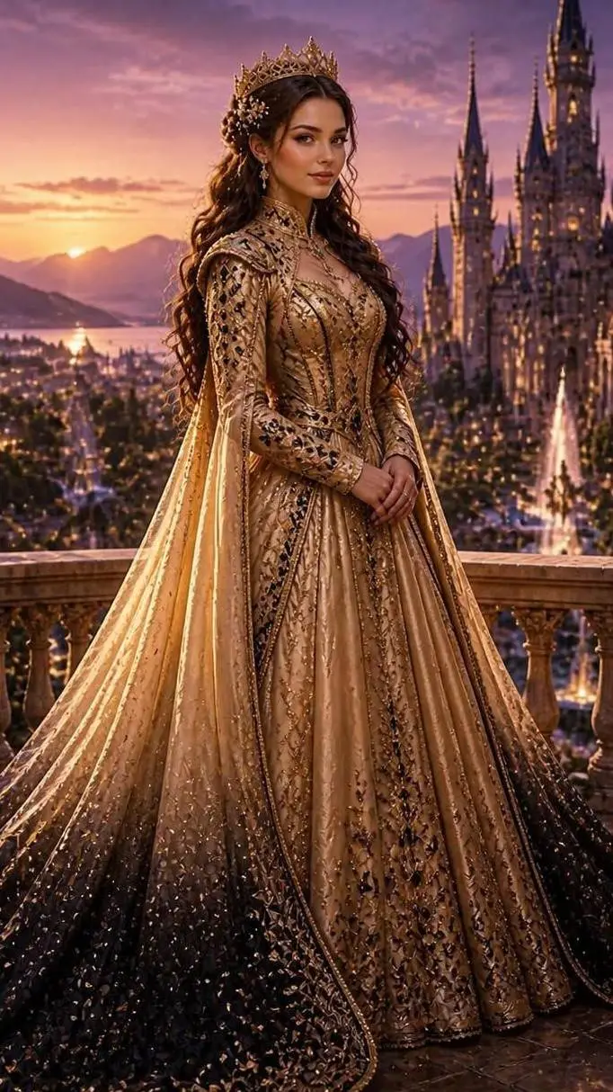ai character: UR FRENCH PRINCESS background