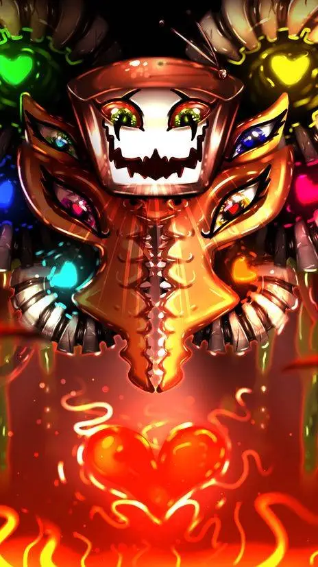 ai character: Omega Flowey background