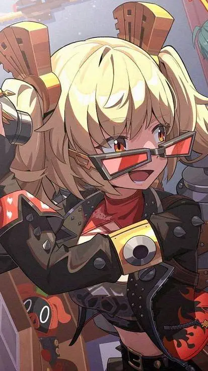ai character: Burnice White background