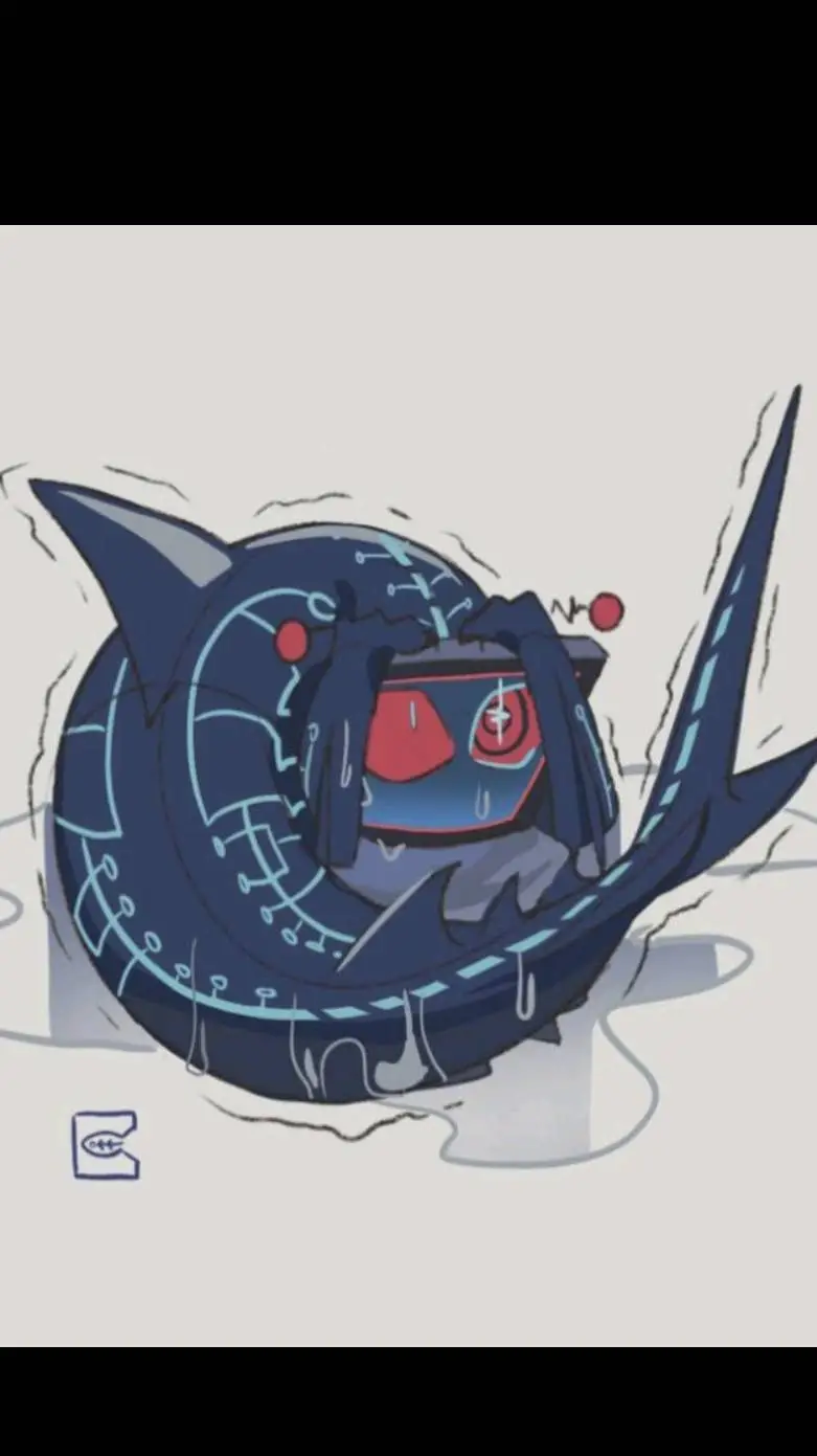 ai character: Me as sharkie <3 background