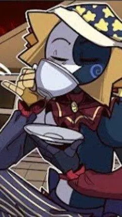 ai character: Sun and moon background