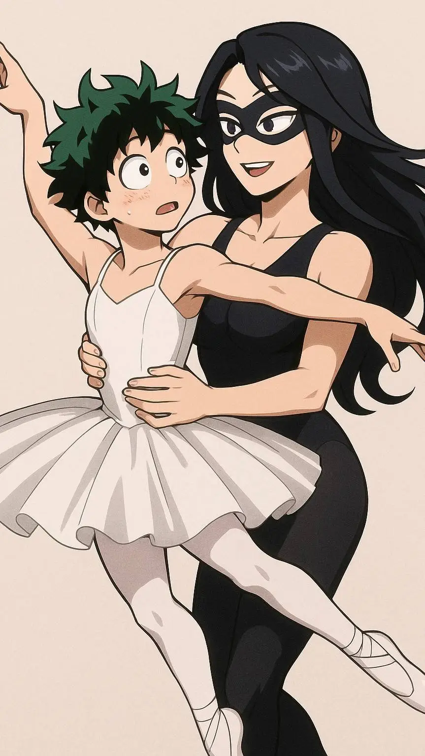 ai character: MHA ballet  background