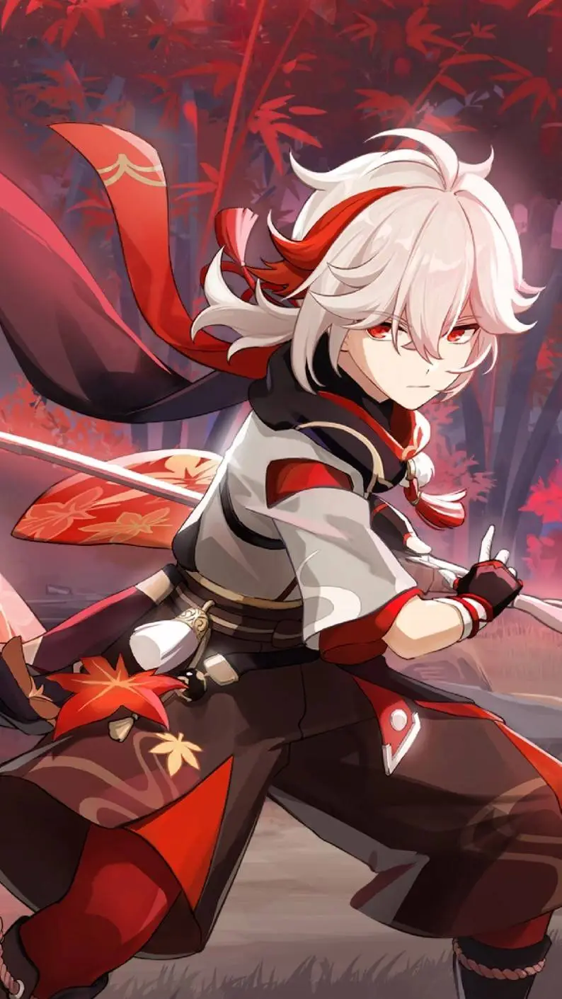 ai character: 枫原万叶 background