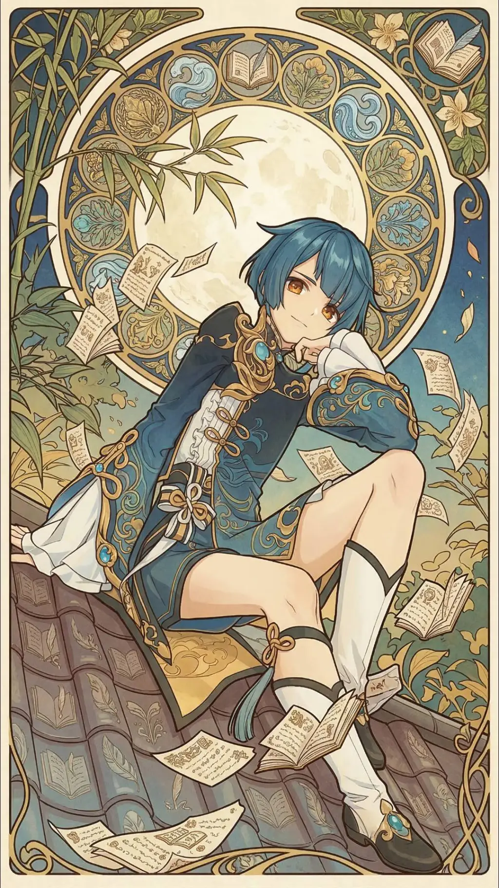 ai character: 行秋 background
