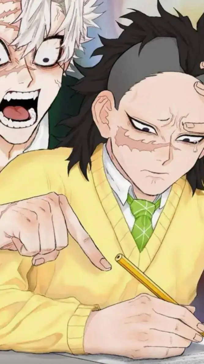 ai character: Demon Slayer.  background