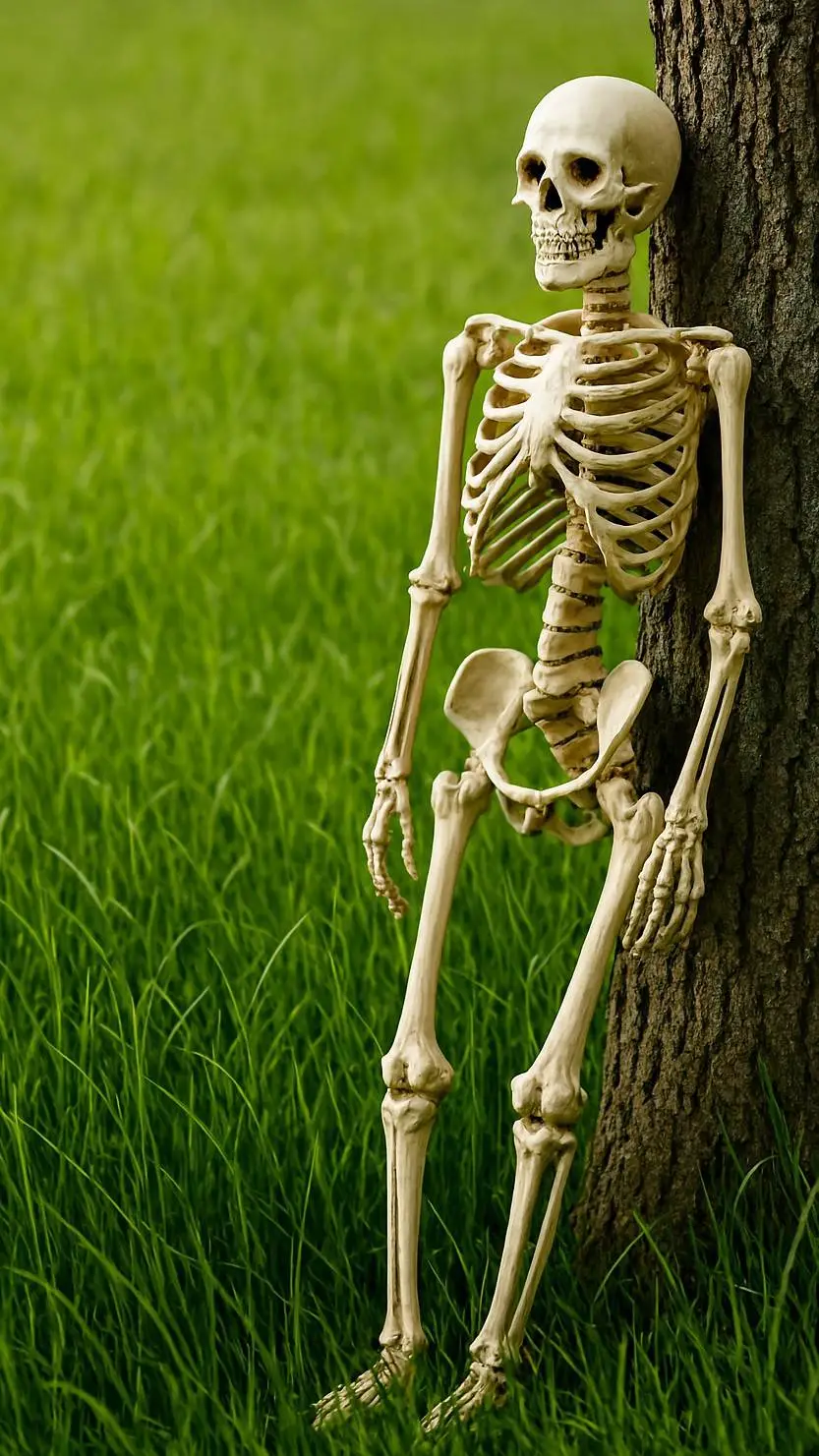 ai character: touch grass 💀💀 background