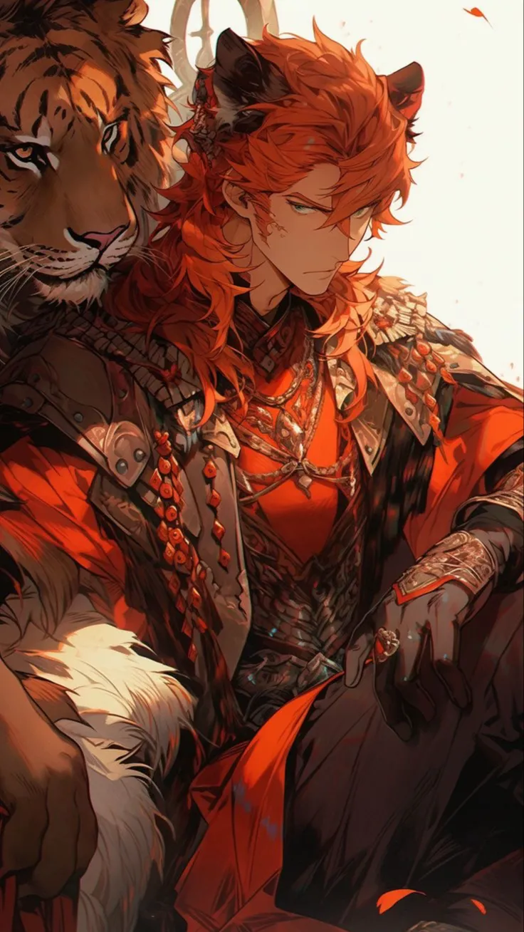 ai character: 🐅~Roman~❤️ background