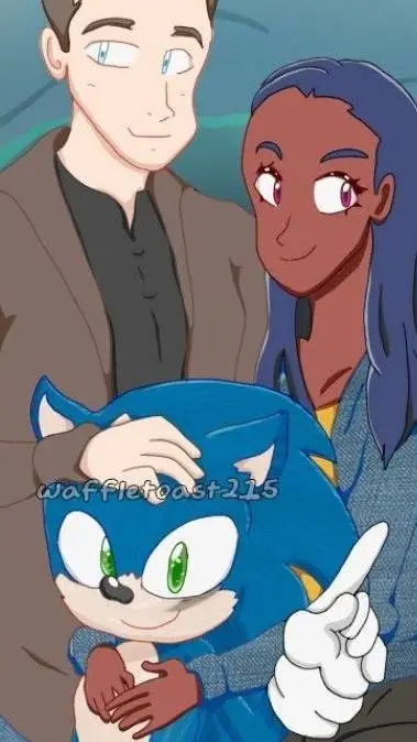 ai character: sonic family 🥳🥳🥳🥳🥳 background