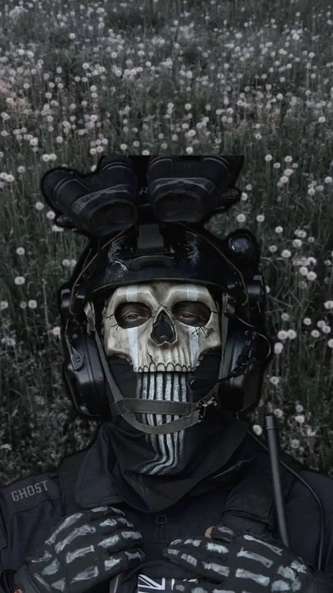 ai character: ghost background