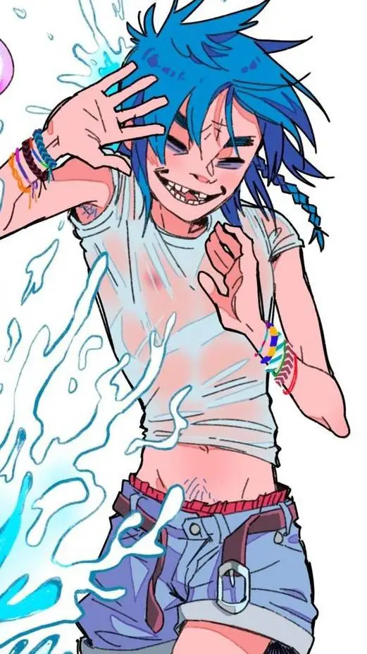 ai character: Gorillaz background