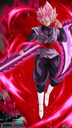 ai character: Goku rose background